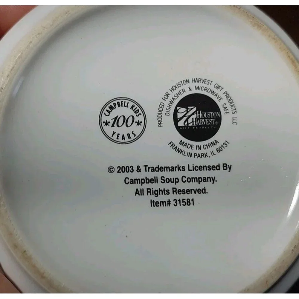 Campbell’s Soup Mug Cup Bowl Kids 100 Years 1904-2004 (1969 & 2004)